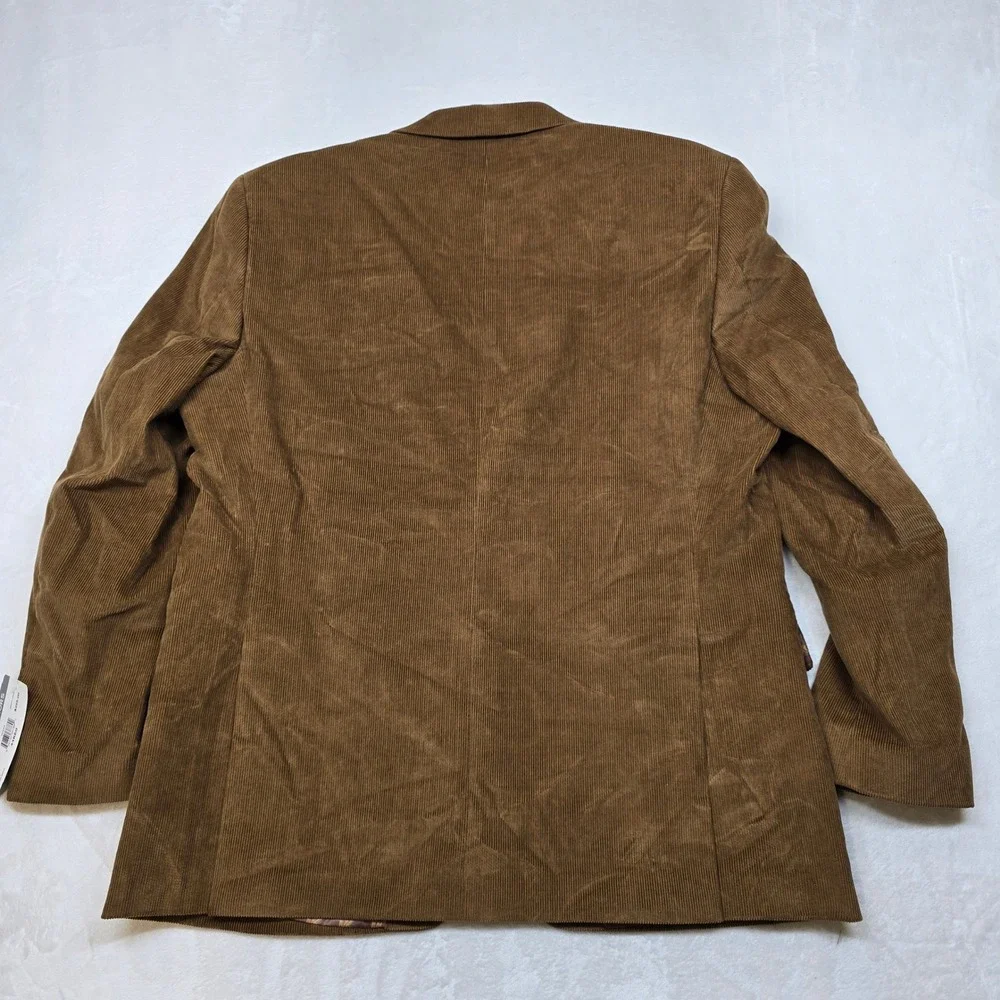 Michael Kors Corduroy Sport Coat‎ Mens 44R 44 Vicuna Brown Classic Fit $295 NEW
